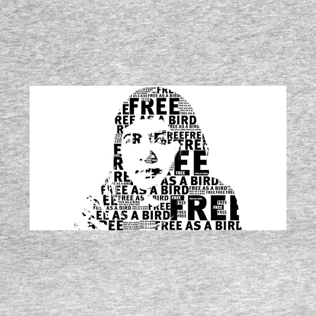 MALALA FREE AS A BIRD TEXT DESIGN by DJVYEATES